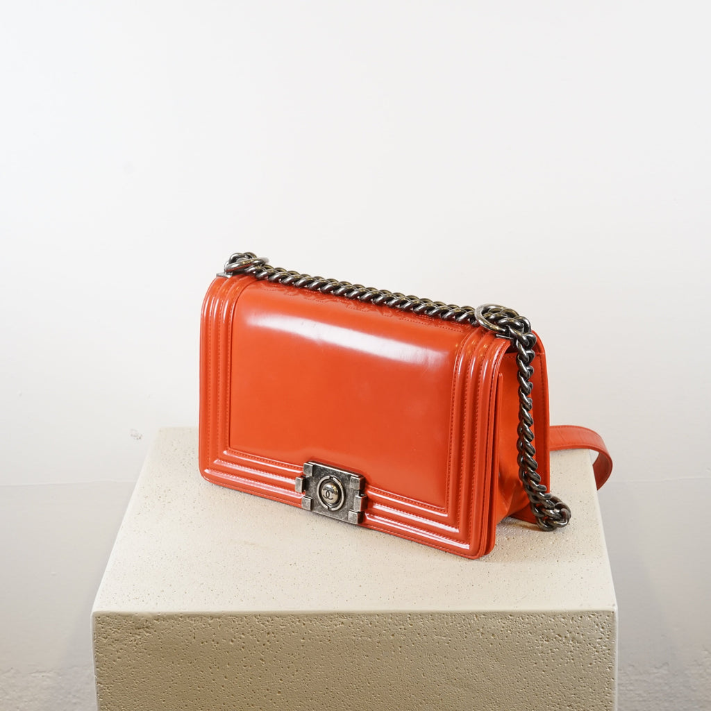 Chanel Red Boy Bag