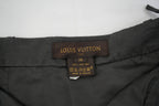 Louis Vuitton Black Studded Button Down Pleated Skirt Size 36