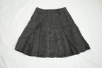 Louis Vuitton Black Studded Button Down Pleated Skirt Size 36
