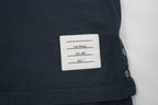Thom Browne Navy Blue Grosgrain Trim Pocket T-Shirt Side Vent Size 2