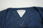Bottega Veneta Salon 01 Denim Vest Zip Up Drawstring Size 42