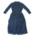 RRL Ralph Lauren Blue Striped Button Down Shirt Dress Size 2