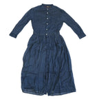RRL Ralph Lauren Blue Striped Button Down Shirt Dress Size 2