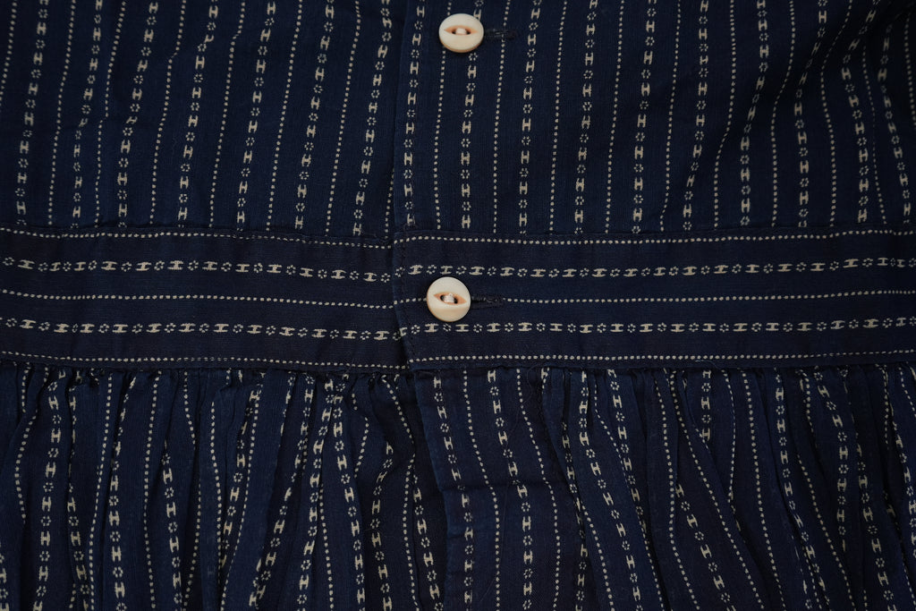 RRL Ralph Lauren Blue Striped Button Down Shirt Dress Size 2