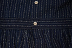 RRL Ralph Lauren Blue Striped Button Down Shirt Dress Size 2