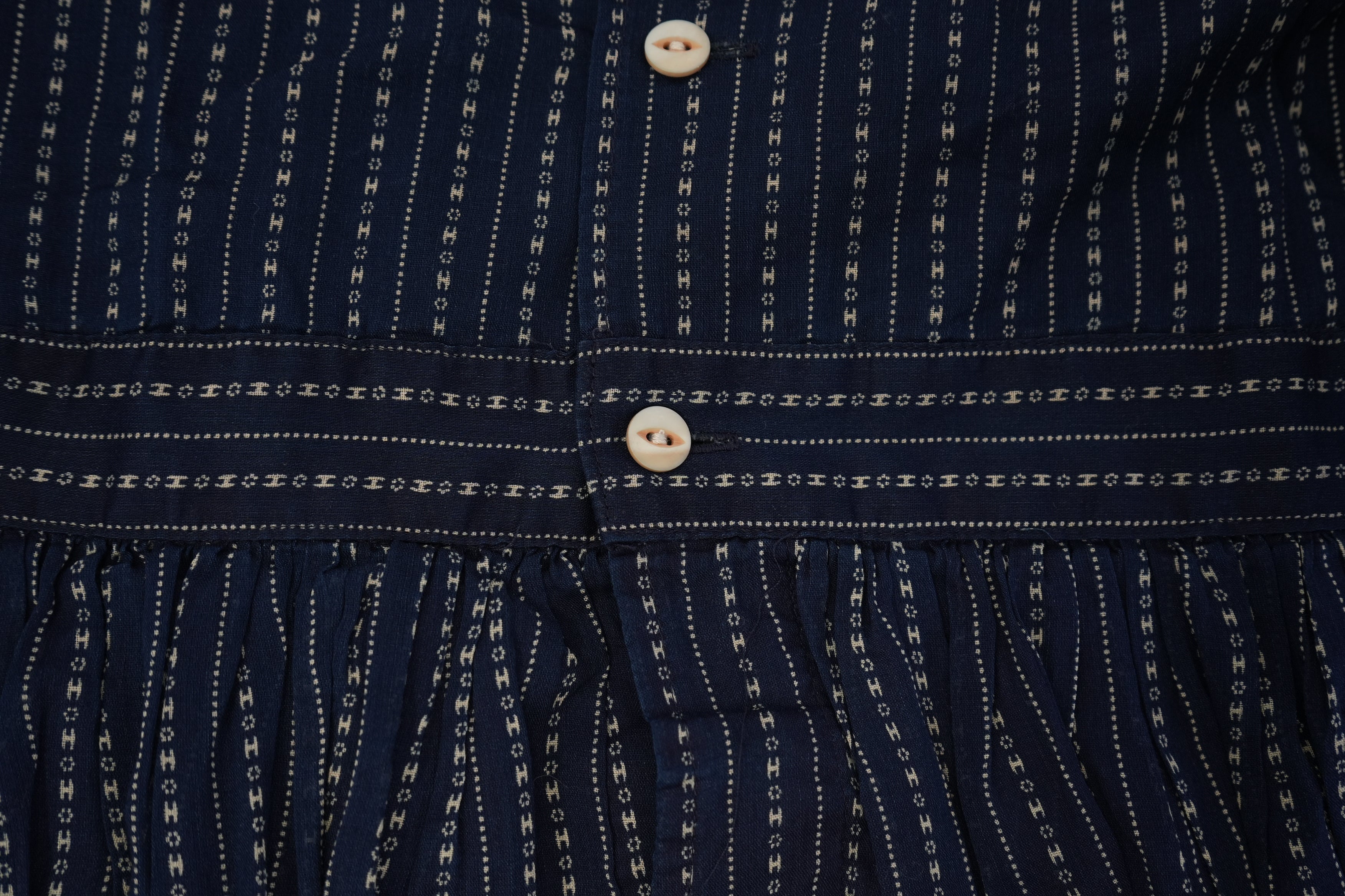 RRL Ralph Lauren Blue Striped Button Down Shirt Dress Size 2