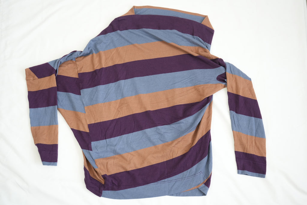 Vivienne Westwood Red Label Striped Knit Asymmetric Top Size 2