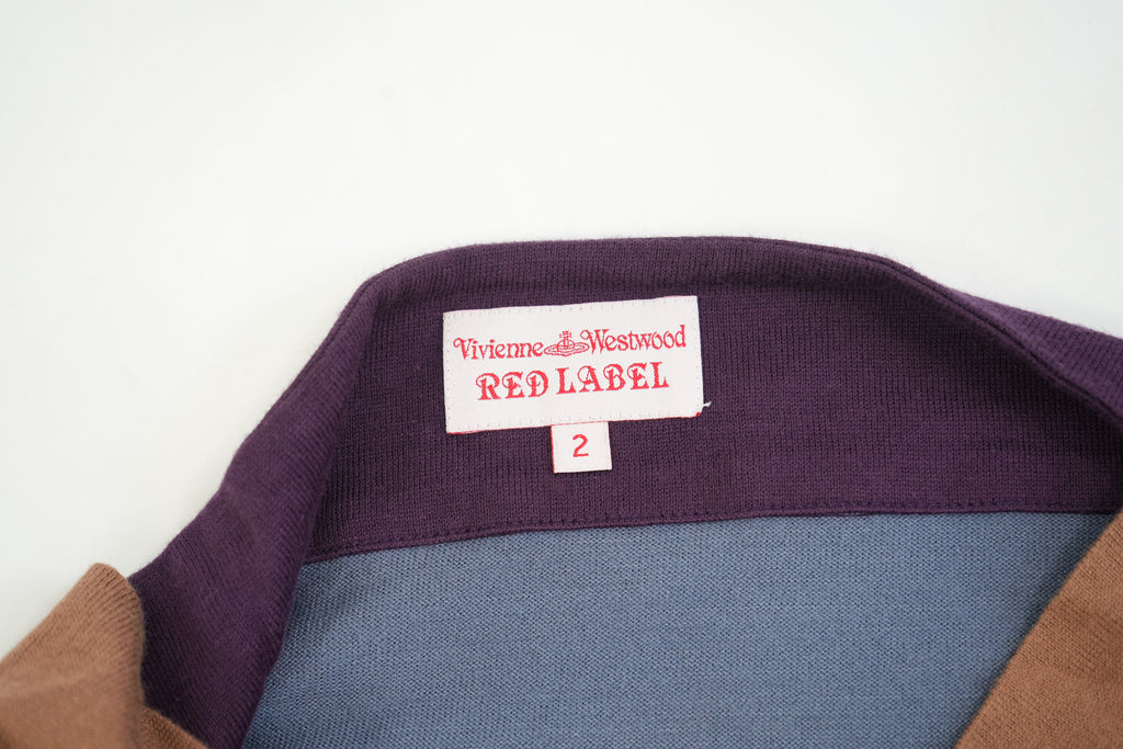 Vivienne Westwood Red Label Striped Knit Asymmetric Top Size 2
