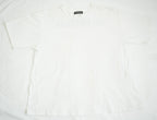 Balenciaga White Cotton T-Shirt Black Back Block Logo Tee Shirt Size XS
