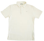 Christian Dior Cream Off-White Short Sleeve Polo Shirt CD Logo Emblem Size M