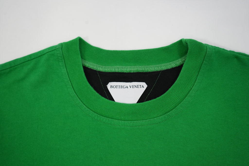 Bottega Veneta Green Cotton T-Shirt Crewneck Tee