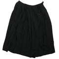 Valentino Black Pleated Midi Skirt V Logo Accent Size 44