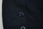 Christian Dior Boutique Navy Blue Linen Blend High Waisted Mini Skirt Size US 6