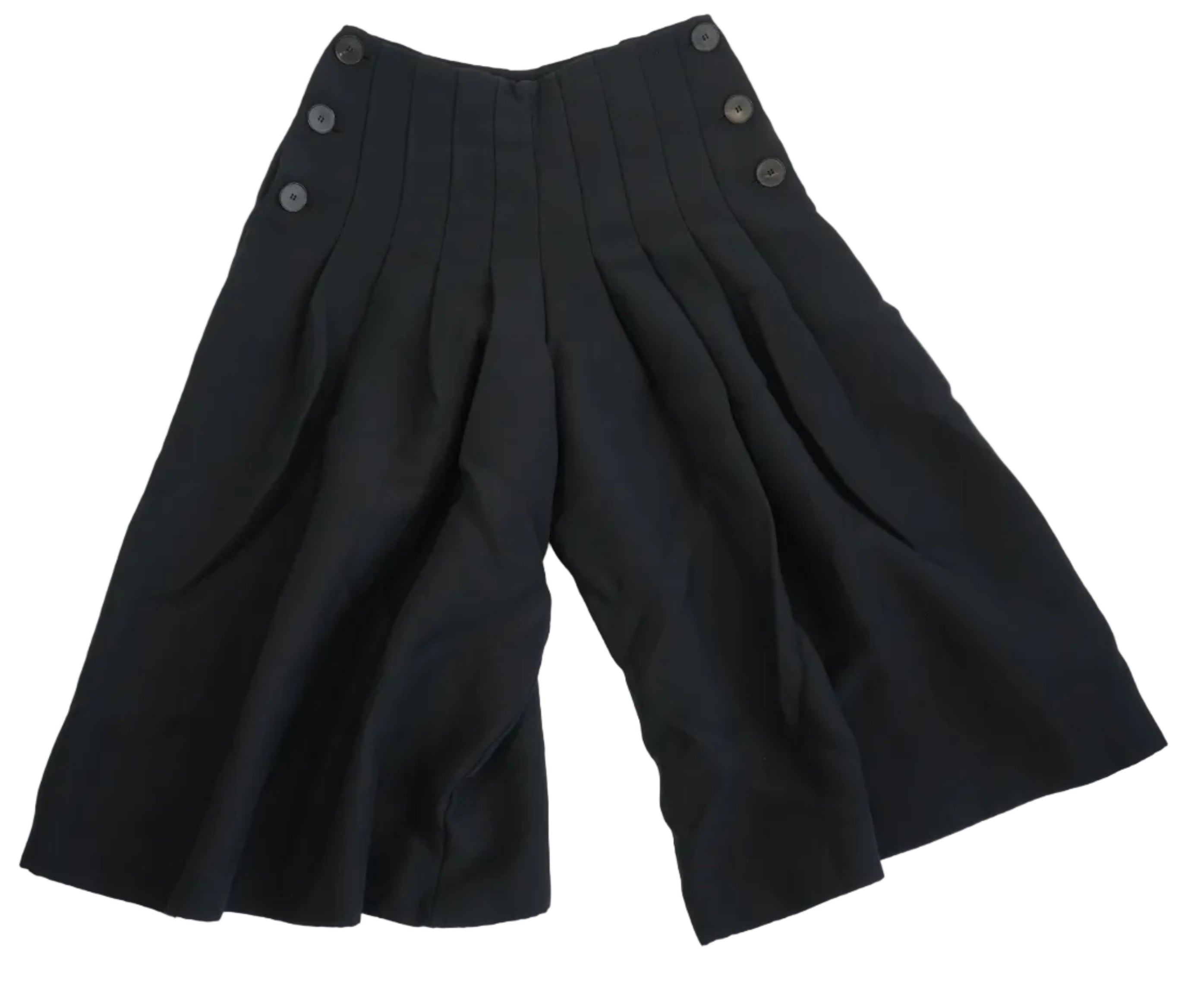 Christian Dior Black Wide Leg Culottes Pants Size US 4