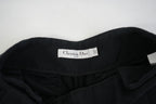 Christian Dior Black Wide Leg Culottes Pants Size US 4