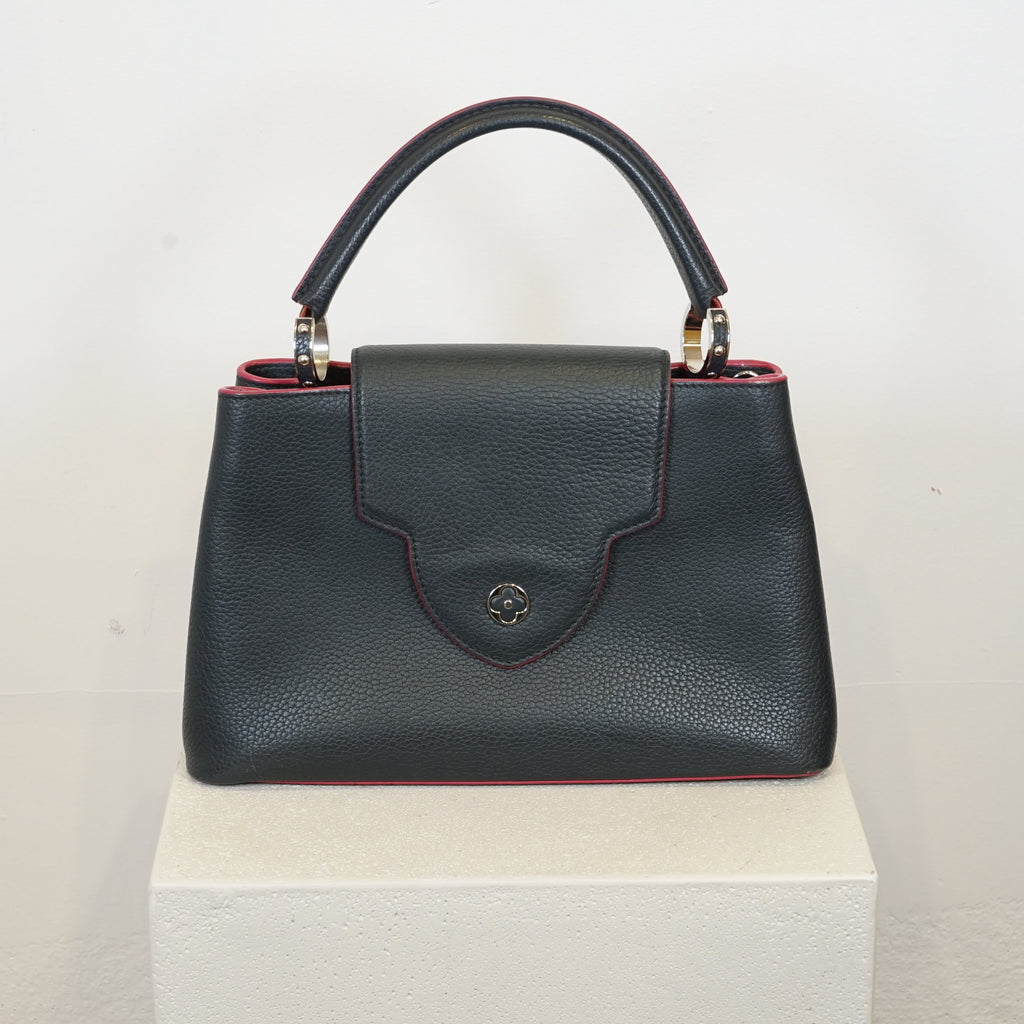 Louis Vuitton Capucines BB in Black and Pink