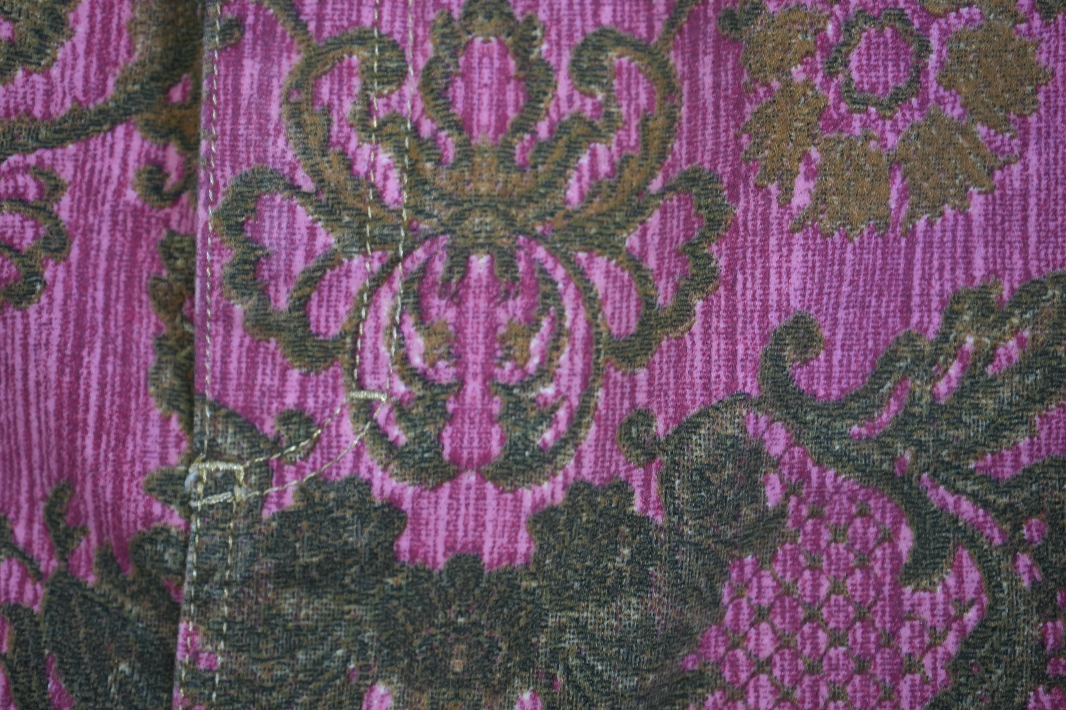 Just Cavalli Pink Brocade Floral Mini Skirt Size 38