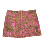 Just Cavalli Pink Brocade Floral Mini Skirt Size 38