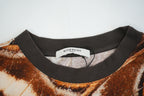 Givenchy Paris Men Butterfly Wing Graphic T-Shirt Brown Beige Size Small