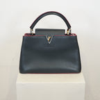 Louis Vuitton Capucines BB in Black and Pink
