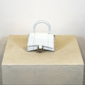 Balenciaga Mini Hourglass Croc Embossed Handle Bag (Box Included).