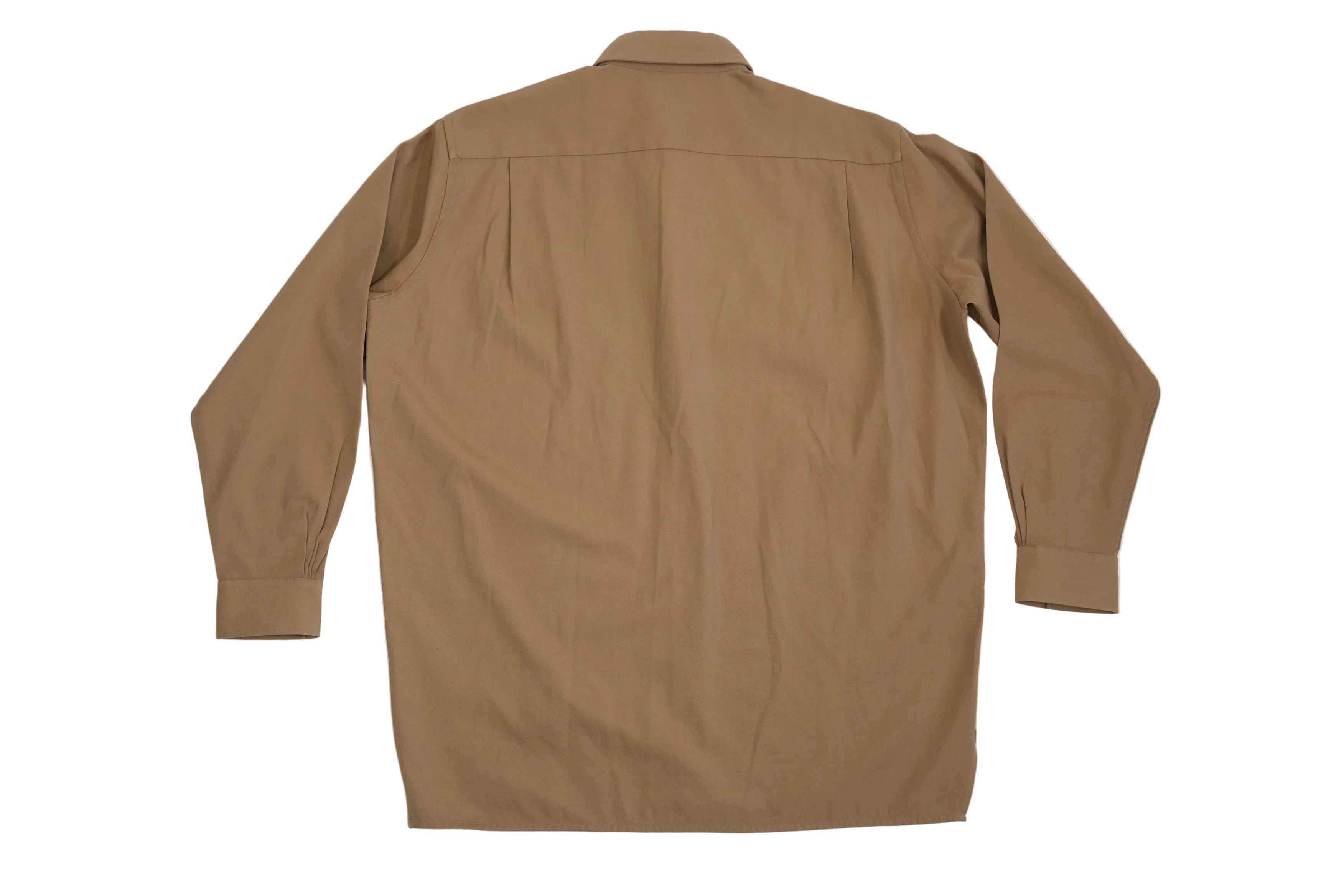 Acne Studios Men Brown Twill Long Sleeve Button Up Shirt Size 44