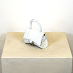 Balenciaga Mini Hourglass Croc Embossed Handle Bag (Box Included).