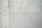 MM6 Maison Margiela White Sleeveless Button Up Shirt Gray Jersey Back Panel