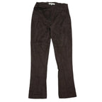 Miu Miu Women Brown Suede Feel Straight Leg Pants Trousers Size 38
