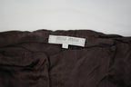 Miu Miu Women Brown Suede Feel Straight Leg Pants Trousers Size 38