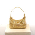 Prada Re-Edition 2005 Mini Crystal-Studded Satin Bag