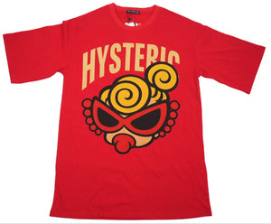 Hysteric Glamour Mini Kids Red Graphic T-Shirt Big Logo Tee