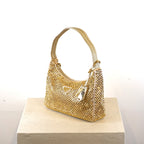 Prada Re-Edition 2005 Mini Crystal-Studded Satin Bag