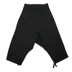 Y's Yohji Yamamoto Black Drop Crotch Harem Pants Cotton Rayon