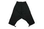 Y's Yohji Yamamoto Black Drop Crotch Harem Pants Cotton Rayon
