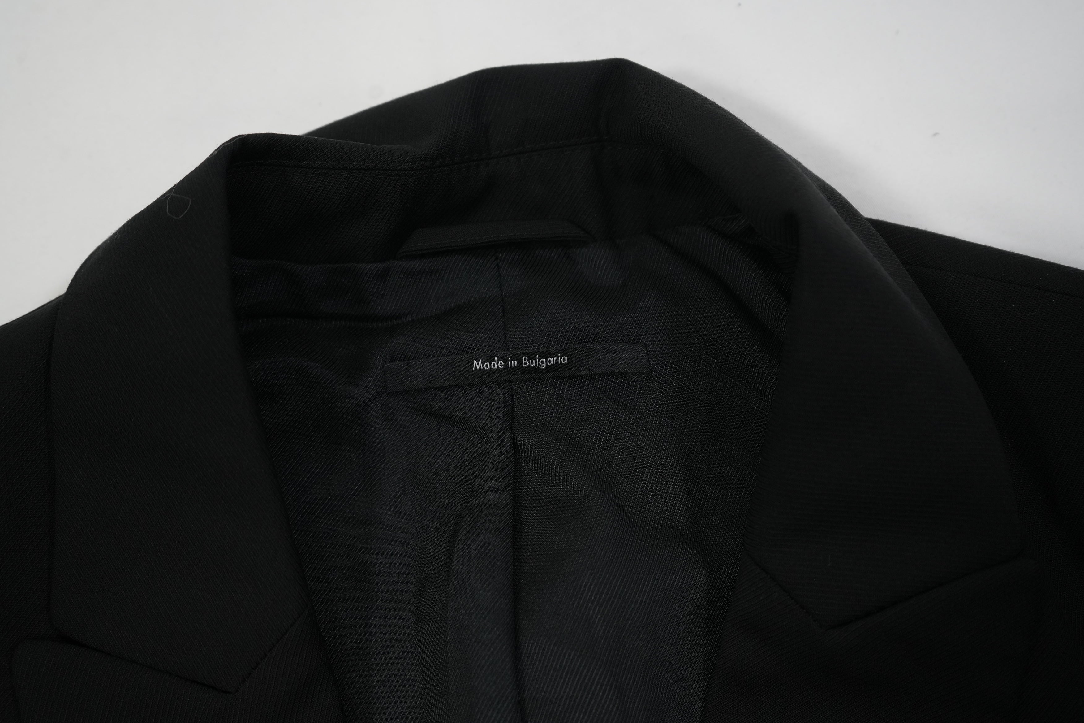 Gucci Womens Black Fitted Suit Jacket Blazer Logo Buttons Luxury