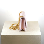 Chanel Pink Small Lamb Skin Flap Bag W/ Gold Hardware