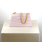 Chanel Pink Small Lamb Skin Flap Bag W/ Gold Hardware