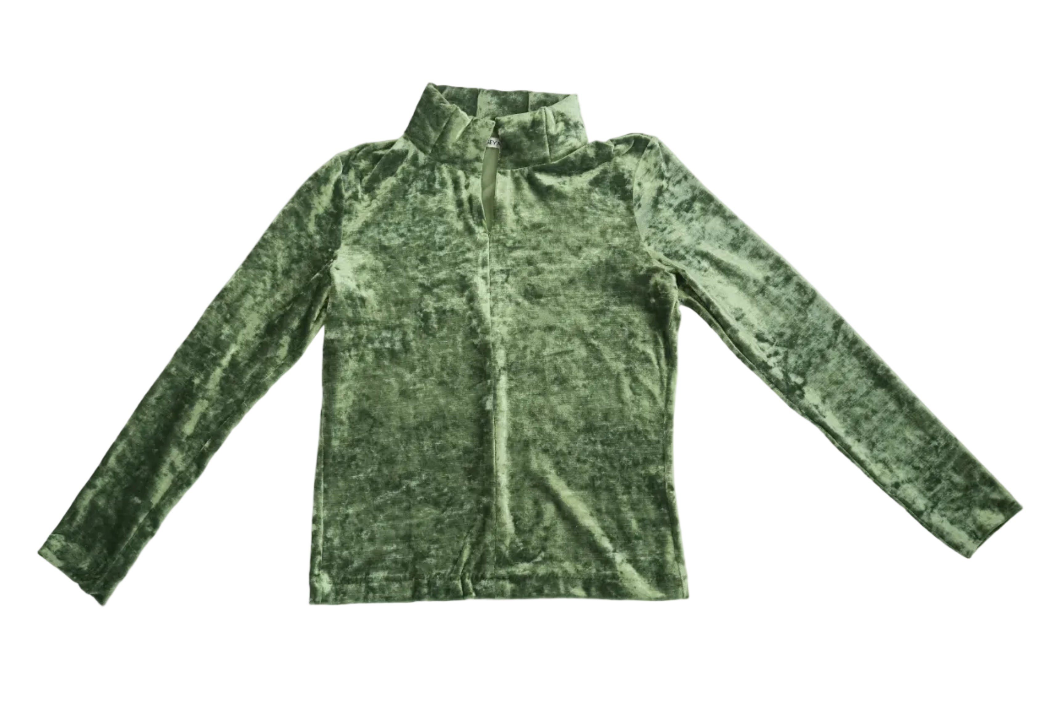 Vintage Issey Miyake Green Velvet Top