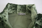 Vintage Issey Miyake Green Velvet Top