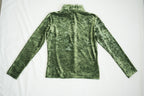 Vintage Issey Miyake Green Velvet Top