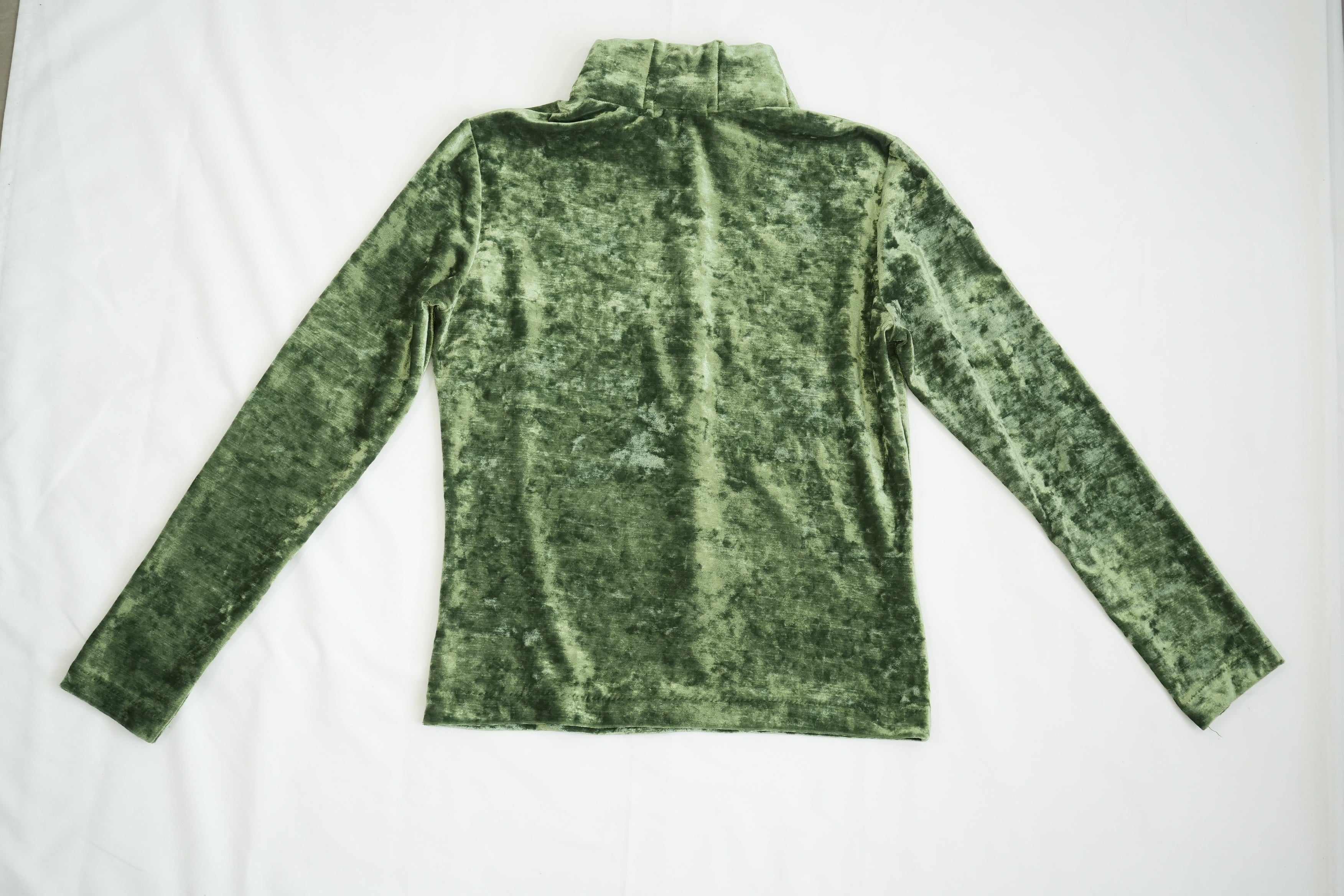 Vintage Issey Miyake Green Velvet Top