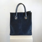 Jimmy Choo Blue Ponyhair Tote with Python Accents