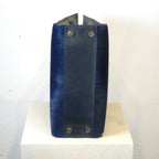 Jimmy Choo Blue Ponyhair Tote with Python Accents