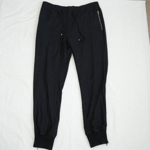 Hermès Cashmere Tapered Fit  Drawstring Pants Black