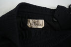 Hermès Cashmere Tapered Fit  Drawstring Pants Black