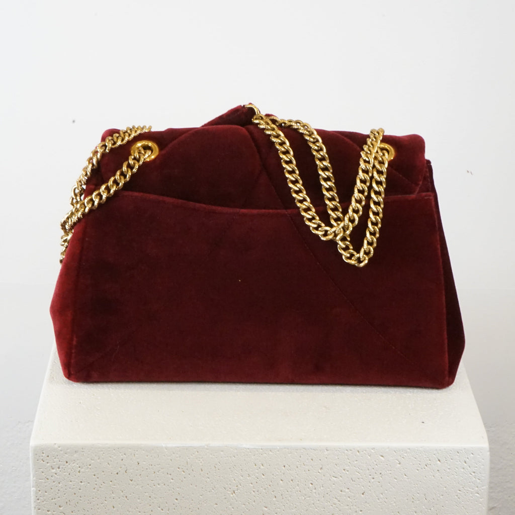 Dolce & Gabbana Red Velvet Devotion Purse (w/ Dust Bag)