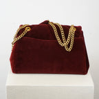 Dolce & Gabbana Red Velvet Devotion Purse (w/ Dust Bag)