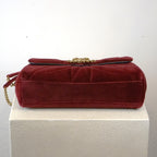 Dolce & Gabbana Red Velvet Devotion Purse (w/ Dust Bag)