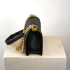 Chanel Black Caviar Quilted Leather Boy Bag W/ Gold Hardware